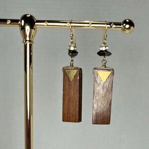 Wood Charm Earrings